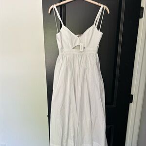 New with tags - White Midi - open back dress with pockets. Super comfy!